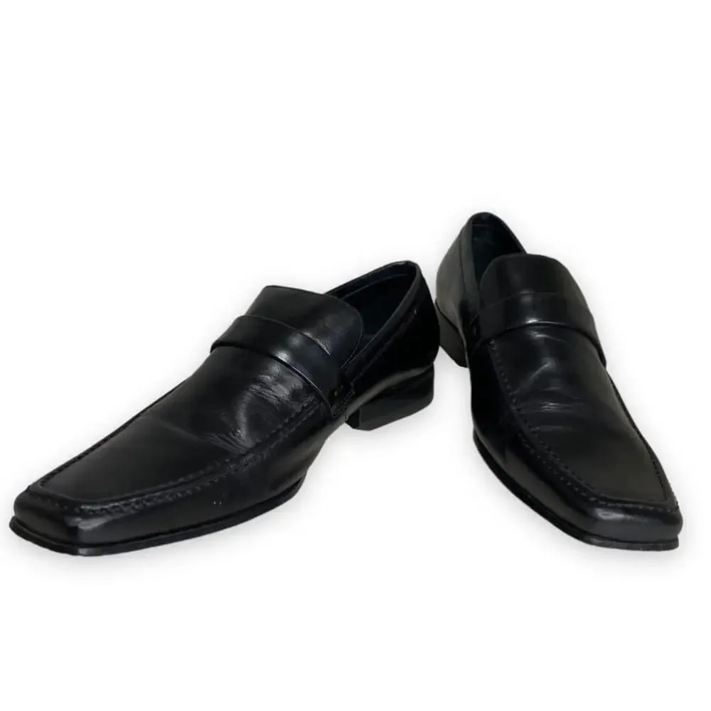 Black Leather Dress Loafer